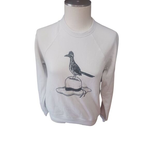 Amoore road runner sweatshirt cream small Unisex long sleeve - Picture 1 of 3